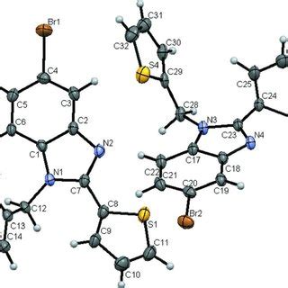 Perspective View Of The Title Compound Showing Both Molecules In The