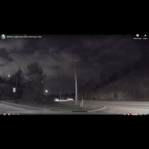 Huge Bright Fireball With Loud Boom Lights Up Arkansas Meteor