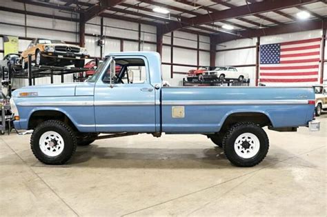 1972 Ford F250 57124 Miles Sky Blue Pickup Truck 390ci V8 Manual For Sale Ford F 250 1972 For