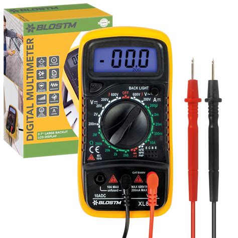 Blostm Multimeter Digital Handmultimeter Voltmeter Digital Multimeter Messgerät Für Spannung