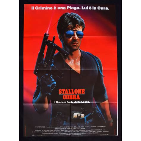 Manifesto Cobra Sylvester Stallone Brigitte Nilsen Rocky Rambo A