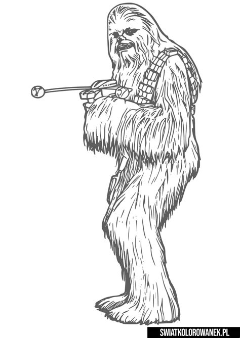 Chewbacca Kolorowanka Do Druku Darmowe Kolorowanki Do Druku