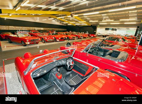 The Red Collection Of Sports Cars In The Haynes International Motor