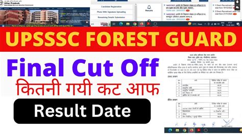 Upssc Forest Guard Cut Off Upsssc Forest Guard Result Upsssc Forest