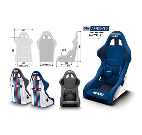 Sparco Seat Pro Qrt Martini Wrap Blue