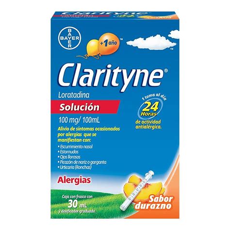 Antialérgico Clarityne 100 mg 100 ml solución infantil 30 ml Bodega