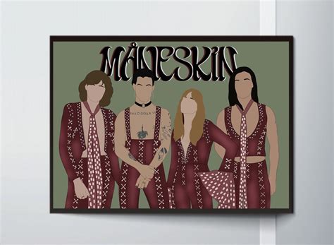 Onimhouse Poster Maneskin Print Poster Art Fanart M Neskin