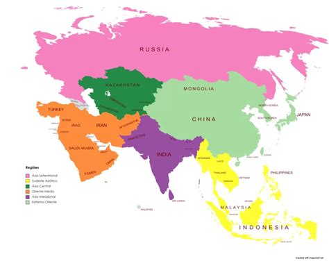 Mapa Dos Continentes por Regiões Portal Geographia