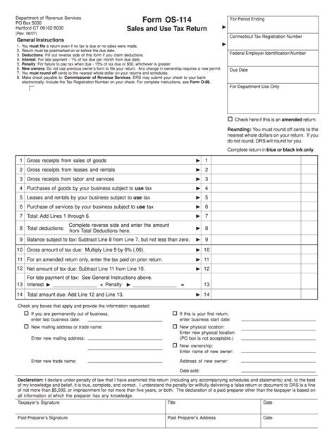 Ct Form Os 114 Fill Online Printable Fillable Blank Pdffiller