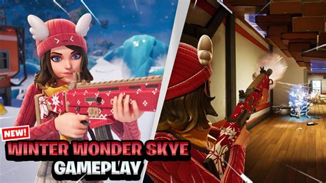 New Winter Wonder Skye Gameplay In Fortnite Winterfest Youtube