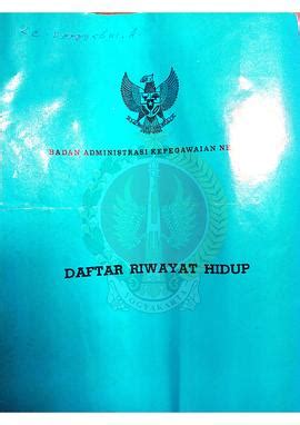 Daftar Riwayat Hidup Peserta Penataran P Dari Badan Administrasi