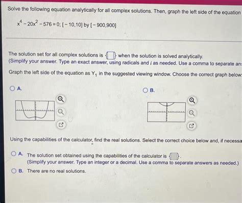 Solved Solve The Following Equation Analytically For All Chegg