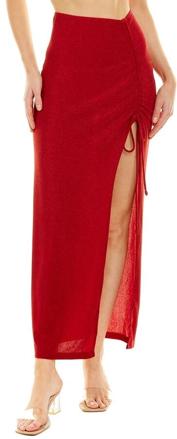 Sonya Ruched Maxi Skirt Shopstyle
