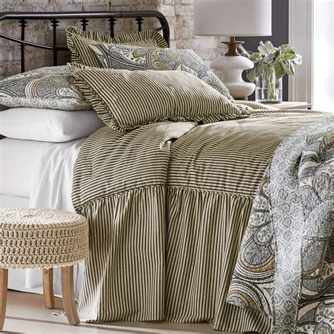 20 Farmhouse Ticking Stripe Bedding Homyhomee