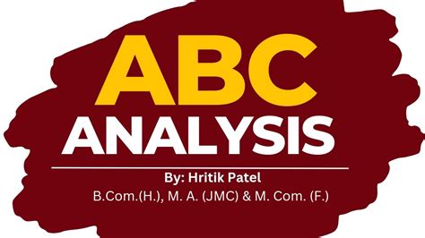 Abc Analysis Introduction To Abc Analysis Always Better Control