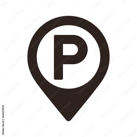 parking map pin parking location pin gps parking location symbol