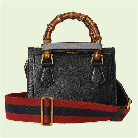 Gucci Diana Mini Tote Bag In Black Leather GUCCI Australia