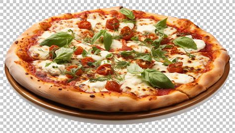 Margherita Pizza Italian Food Png Traditional Dish Authentic Cuisine