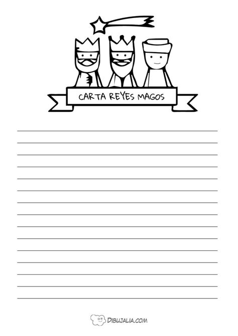 9 Cartas Para Los Reyes Magos Dibujalia