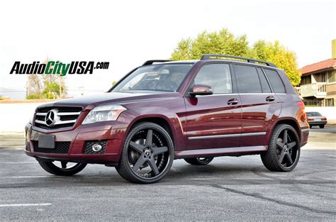 2011 Mercedes Benz Glk 350 On 22 Azad Wheels A008 Matte Black Face