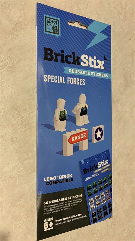 Brick Stix Lego Stickers Special Forces Reusable Compatible Brickstix