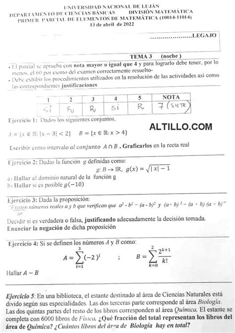 1º Parcial F Elementos de Matemática 2022 UNLU