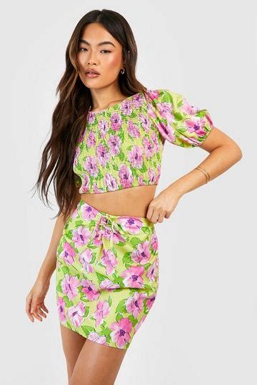 Floral Two Piece Sets Boohoo Us