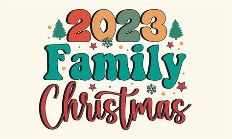 2023 Family Christmas Retro T-Shirt Design 30807860 Vector Art at Vecteezy