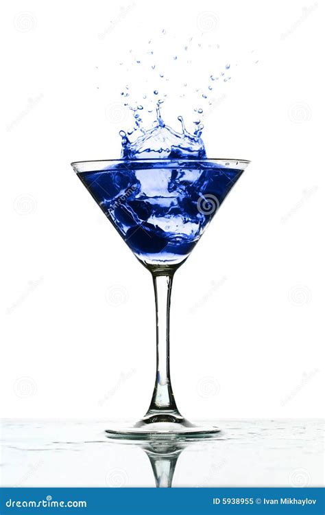 Martini Glass Splash Stock Image Image Of Night Olive 5938955