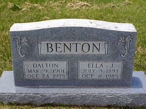 Dalton Bennie Benton Find A Grave Memorial