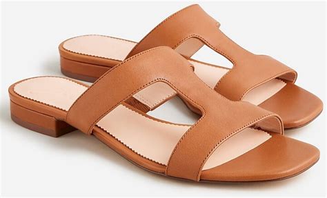 J Crew Hazel Cutout Sandals In Leather Shopstyle