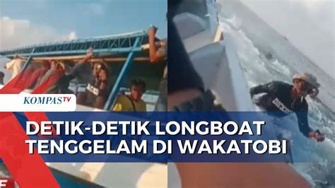 Balapan Longboat Di Perairan Pulau Tomia Berujung Tenggelam Begini