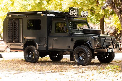 Modified 1994 Land Rover Defender 110 Pickup Camper For Sale On BaT