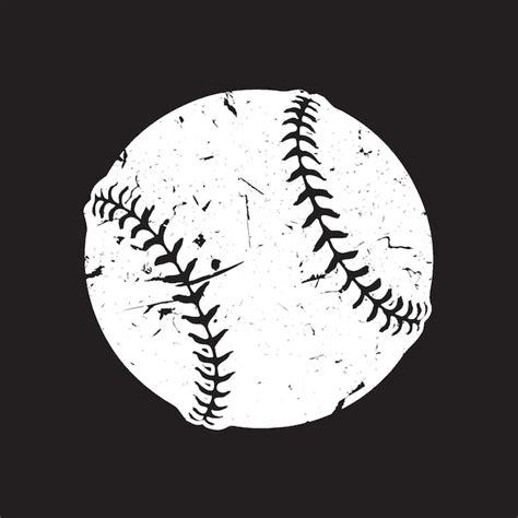 Premium Vector Silhouette Of Softball Grunge Vector