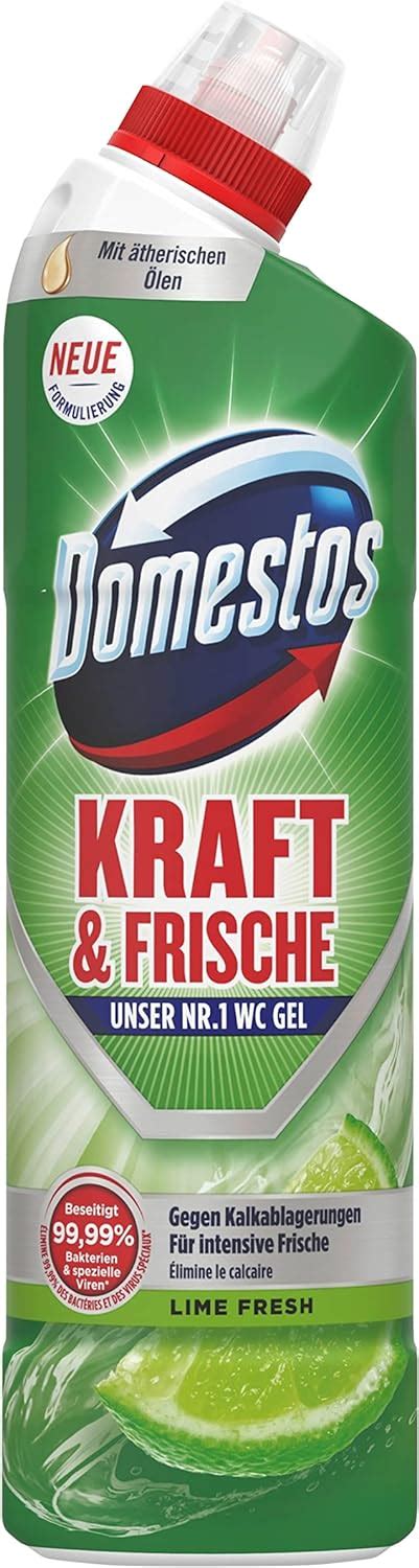 Domestos Kraft Frische Wc Gel Lime Fresh Sorgt F R Hygienische