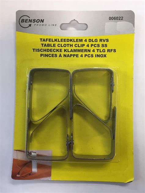 Tafelkleed Klemmen Stuks Rvs Tafelkleedklemmen Bol