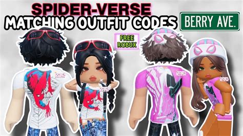 Spider Verse Boy And Girl Matching Outfit Codes For Berry Avenue And Bloxburg 🤩 Youtube