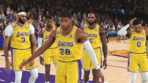 Rui Hachimura Lakers Debut SPURS Vs LAKERS INSANE REALISM NBA 2K23