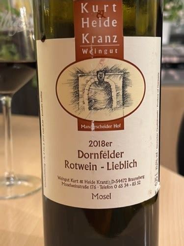 Kurt Heide Kranz Dornfelder Lieblich Vivino Us