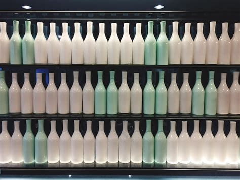 Premium Photo Close Up Of Green Bottles