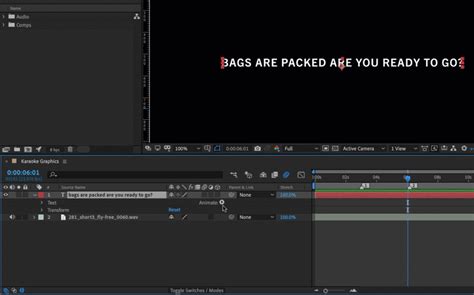 Video Tutorial How To Create Karaoke Graphics In After Effects