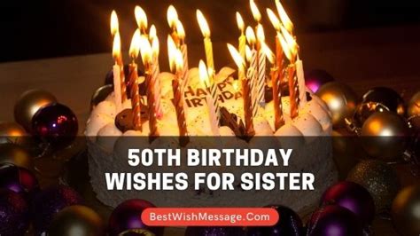 50th Birthday Wishes For Sister Turning 50 Messages Quotes