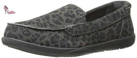 Crocs Walu Imprim L Opard En Cuir Pour Femmes Mocassins Eur