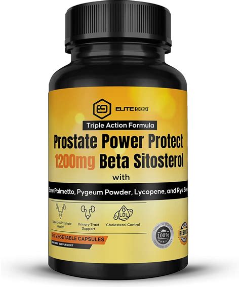 Elite 909 Prostate Power Protect 1200mg Beta Sitosterol Natural Supplement For