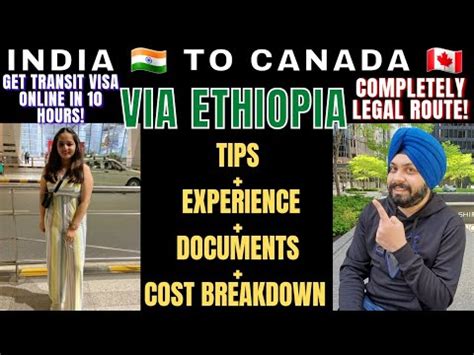 Ethiopia Route Easiest Indirect Route For India To Canada During