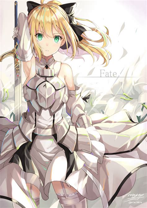 Saber Lily Saber Fate Stay Night Mobile Wallpaper By Nikkunemu