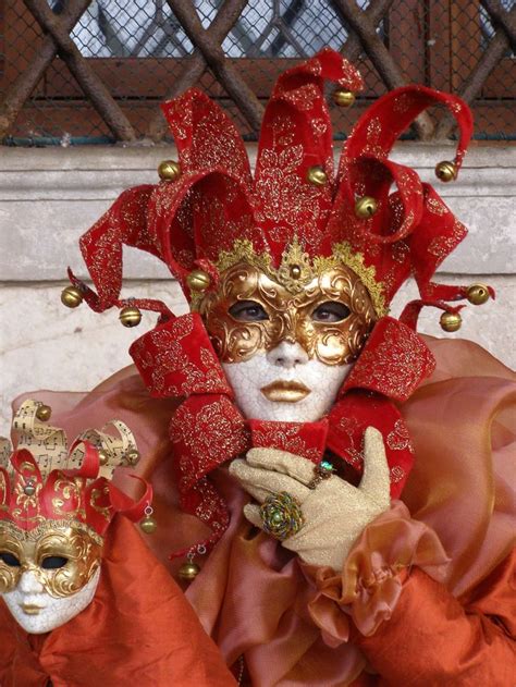 Tinkerbelle In Red With Her Matching Puppet Venice Carnival 2015 By