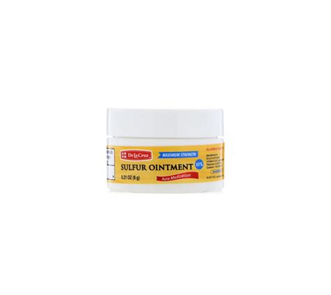 De La Cruz Sulfur Ointment 10 Acne Medication Ointment Glamorous Beauty