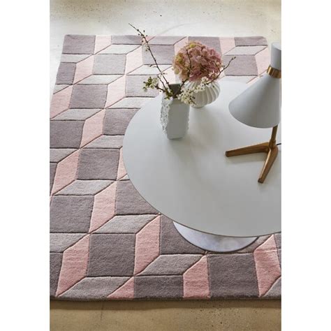 Ebern Designs Teppich Gott Aus Wolle In Rosa Grau Wayfair De