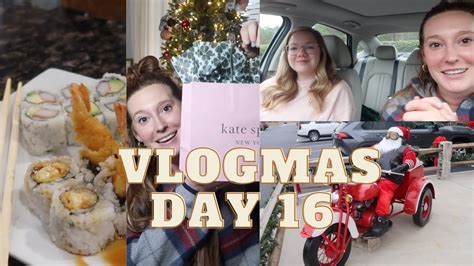 Vlogmas Day Sushi Last Min Christmas Shopping Wrapping Gifts